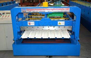 Speed 10 - 15m / min Roofing Sheet Roll Forming Machine For Construction Material