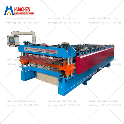 Kim loại Lớp hai HC6/22 Trapezoid mái ván làm cuộn hình thành máy cấp trên Mini đỉnh