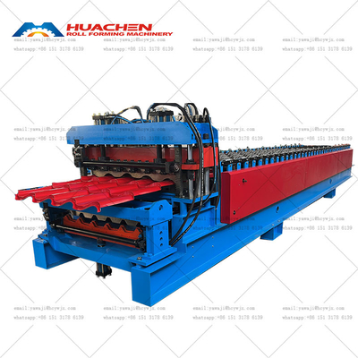 Máy làm tấm trapezoidal kính