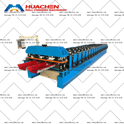 Máy chế tạo cuộn mái nhà Plc cao độ bền 0.3-0.6mm Độ dày vật liệu 70mm Chiều kính trục