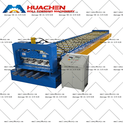 Máy làm gạch sàn thép đã qua sử dụng Máy tạo cuộn gạch sàn được điều khiển bởi PLC Với thành phần động cơ cốt lõi