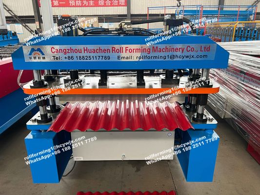 Máy cán sóng bằng thép Silo PPGI cho tấm lợp 0,7mm