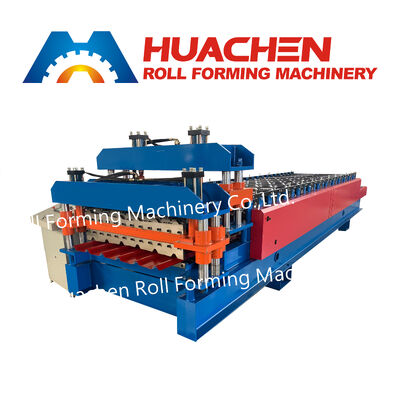 Máy chế tạo tấm mái nhà kim loại thép cuộn Máy chế tạo gạch thủy tinh lớp hai
