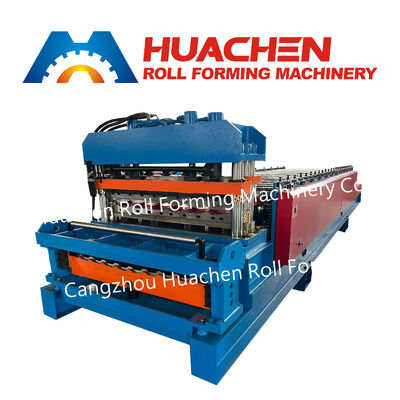 Máy tạo tấm mái lót lót màu hình sóng / Máy sản xuất lót hai lớp