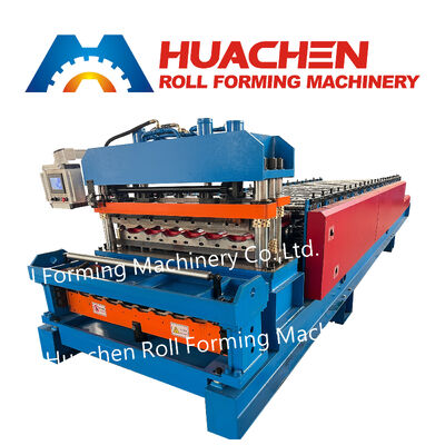 Automatic Double Layer Glazed Tile and Ibr Roofing Panel Roll Forming Machine