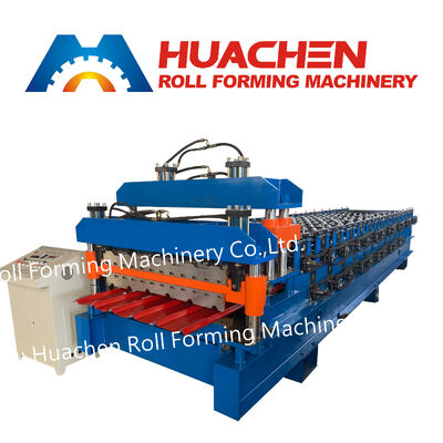 Máy tạo cuộn tấm tấm kim loại lớp hai cho mái nhà và lớp phủ