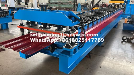 Chất lượng  914mm Coil Width G550 Roofing Sheet Roll Forming Machine Plc Control nhà máy
