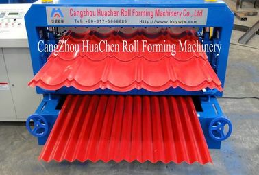 Máy tạo cuộn MetalSheet 0.3 - 0.8mm Tự động cắt thủy lực