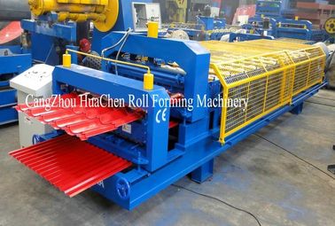 Máy tạo cuộn MetalSheet 0.3 - 0.8mm Tự động cắt thủy lực