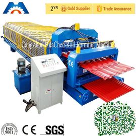 Máy tạo cuộn MetalSheet 0.3 - 0.8mm Tự động cắt thủy lực