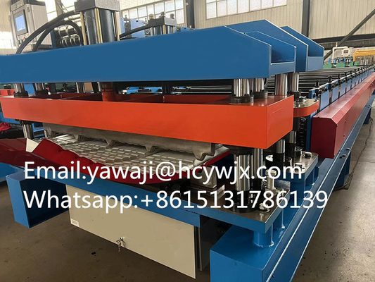 Máy tạo cuộn mái nhà kim loại cho sản xuất tốc độ 15m/min 70mm đường kính trục