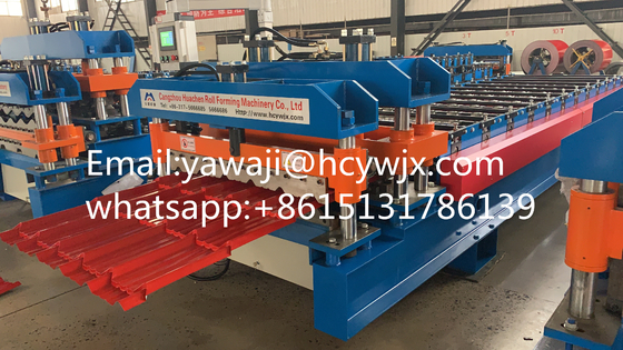 Máy tạo cuộn gạch kính bằng thép mái 380v với vật liệu cắt CR12