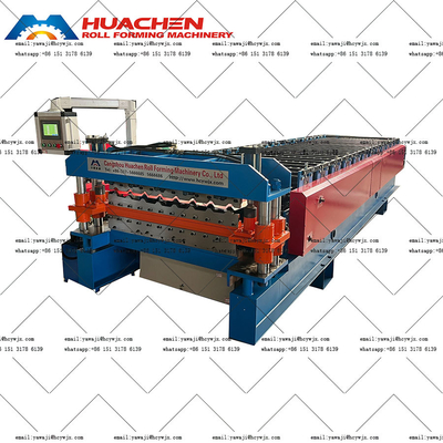 Máy tạo cuộn hai tầng linh hoạt với tổng công suất 5,5 5,5KW và vật liệu cắt CR12 cho nhu cầu sản xuất tùy chỉnh