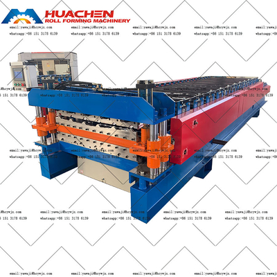 Máy tạo cuộn hai tầng với loại vật liệu PPGI / GI và tổng công suất 5,5 5,5KW