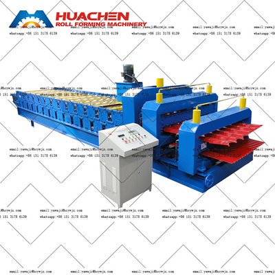 PPGI / GI Máy tạo cuộn hai tầng cho độ dày 0,3-0,6mm