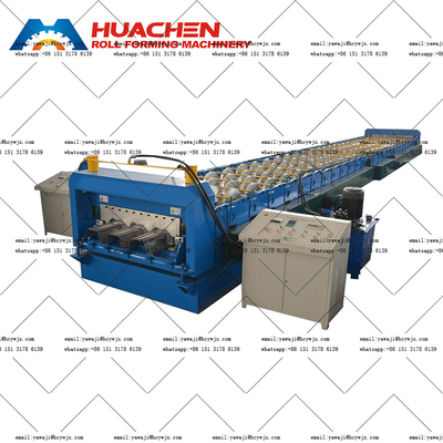 Máy đệm sàn hình cuộn mái bằng kim loại bằng máy cắt CR12