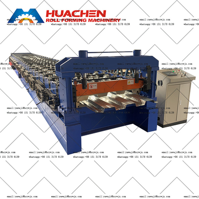 Máy tạo cuộn sàn thép kim loại hoàn toàn tự động với 380v 50Hz 3 pha điện áp