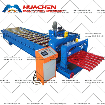 Đồ đá kính 15 trạm kim loại cuộn hình máy cho 0,3-0,6mm