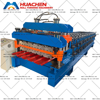 Máy chế tạo tấm kim loại hình cuộn hai tầng kim loại