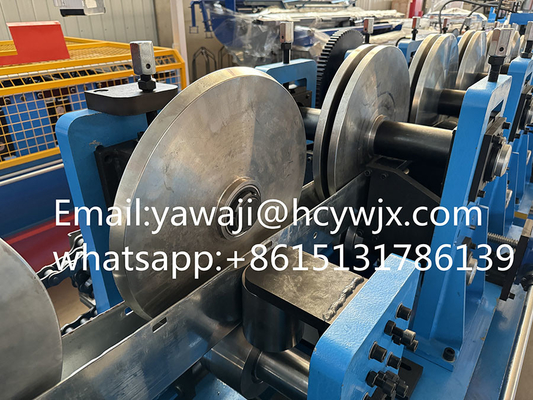 Máy cắt thủy lực thép kẽm OMEGA Purlin Roll Forming với CE