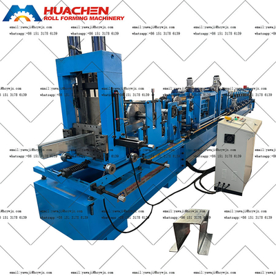 Máy cắt thủy lực thép kẽm OMEGA Purlin Roll Forming với CE