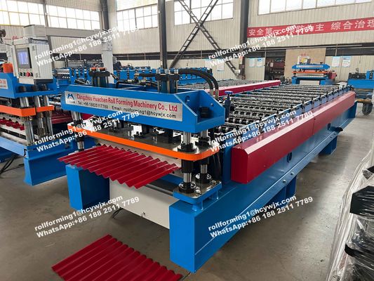 Máy cán sóng bằng thép Silo PPGI cho tấm lợp 0,7mm