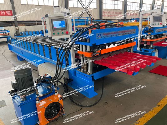 Máy tạo hình ngói lợp mái/Máy làm ngói tráng men/Máy cán tôn