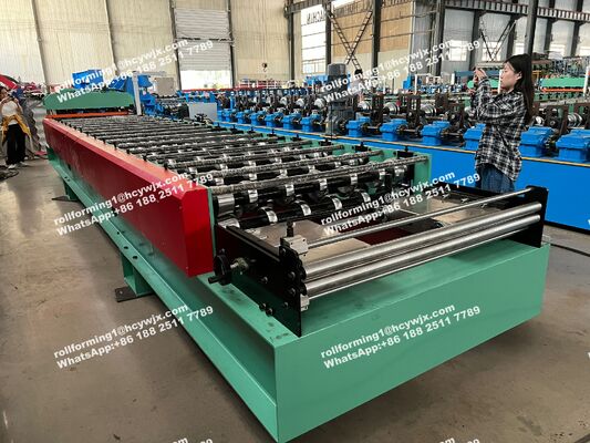 1220mm chiều rộng 4m / phút Capacity Glassed Tile Roll Forming Machine với 15 năm tuổi thọ cho các biệt thự hiện đại