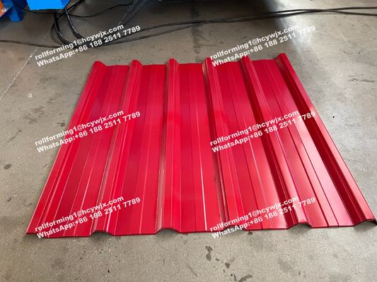 Máy tạo hình cán hai lớp với điều khiển PLC cho sản xuất ngói khổ rộng 1250mm và độ dày 0.3-0.6mm