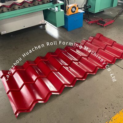 Máy tạo cuộn gạch kim loại tự động chuyên nghiệp với 16 trạm, tốc độ 4m / phút và điều khiển PLC