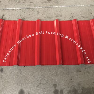 Máy cán tôn 2 tầng cho tấm lợp ngói với chiều rộng 1250mm, tốc độ 15m/phút và vật liệu PPGI/GI