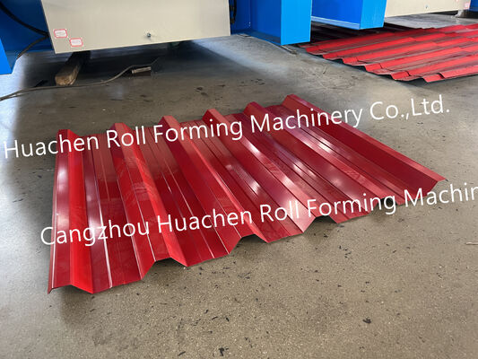 Metal floor laid with high-strength steel sheet forming machine