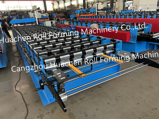 Metal floor laid with high-strength steel sheet forming machine