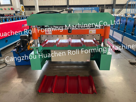 Máy tạo hình gạch mái một lớp cuộn kim loại cường độ cao, máy tạo hình cuộn tấm lợp