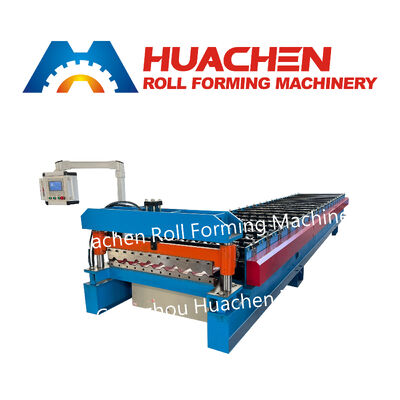 Xuất khẩu tiêu chuẩn thép tấm mái gạch và tường bảng cuộn hình thành máy làm