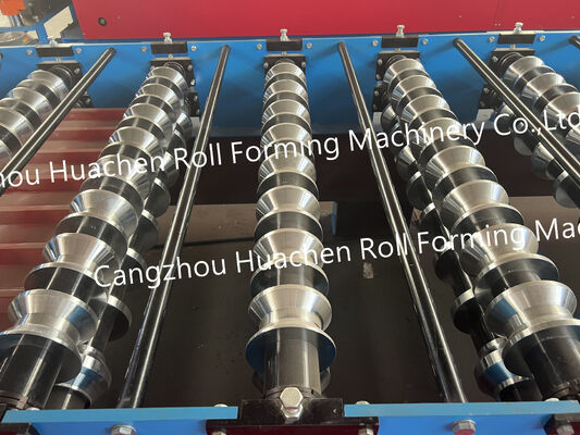 Xuất khẩu tiêu chuẩn thép tấm mái gạch và tường bảng cuộn hình thành máy làm