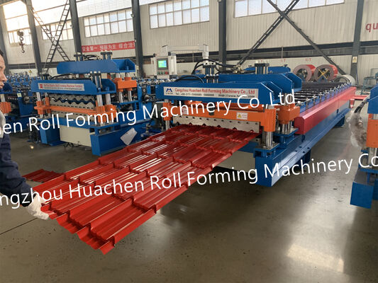Nhà sản xuất chuyên nghiệp máy cuộn hồ sơ hai lớp và máy cuộn hồ sơ tấm mái bằng kim loại hai lớp / gạch thủy tinh