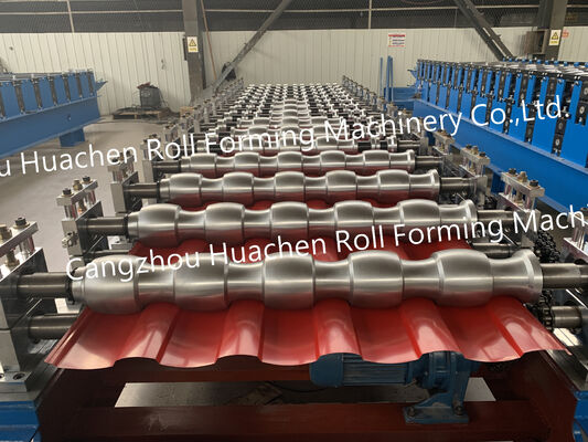 Máy tạo tấm mái bằng thép thép thép đệm bền một lớp