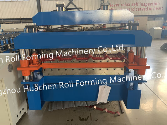Máy chế tạo tấm mái nhà kim loại thép cuộn Máy chế tạo gạch thủy tinh lớp hai