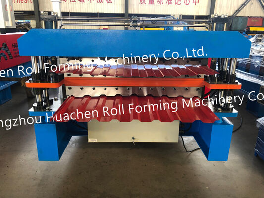 Máy chế biến cuộn băng kính lớp hai tấm mái sắt tùy chỉnh