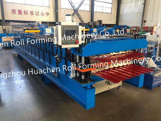 Máy chế biến cuộn băng kính lớp hai tấm mái sắt tùy chỉnh