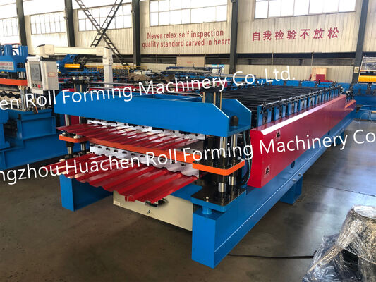 Máy chế biến cuộn băng kính lớp hai tấm mái sắt tùy chỉnh