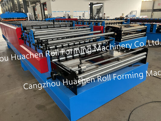 Automatic Double Layer Glazed Tile and Ibr Roofing Panel Roll Forming Machine
