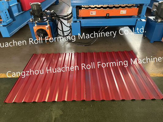 Máy sản xuất tấm sắt màu lăn gạch thủy tinh lắc lắc - máy tạo hình hai lớp