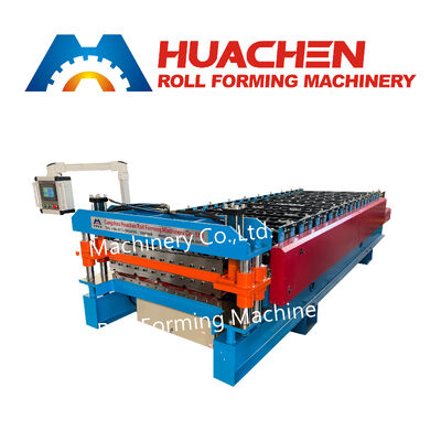 Putai kim loại lợp lợp lợp làm PPGI / PPGL / Gi / GL kẽm thép mái nhà gạch cuộn hình máy