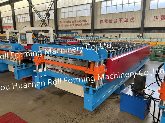Putai kim loại lợp lợp lợp làm PPGI / PPGL / Gi / GL kẽm thép mái nhà gạch cuộn hình máy
