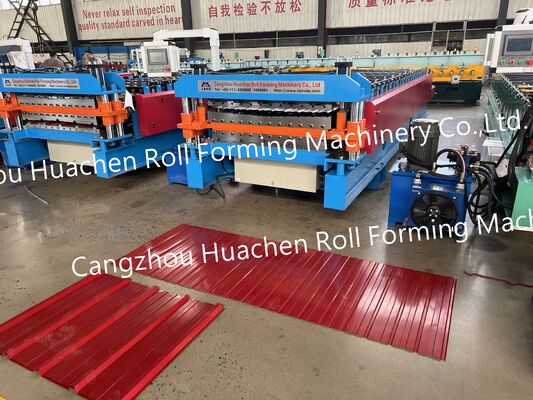 Máy tạo bảng đa chức năng chất lượng cao Máy tạo cuộn lớp hai Máy làm tấm mái bằng kẽm Máy tạo bảng mái
