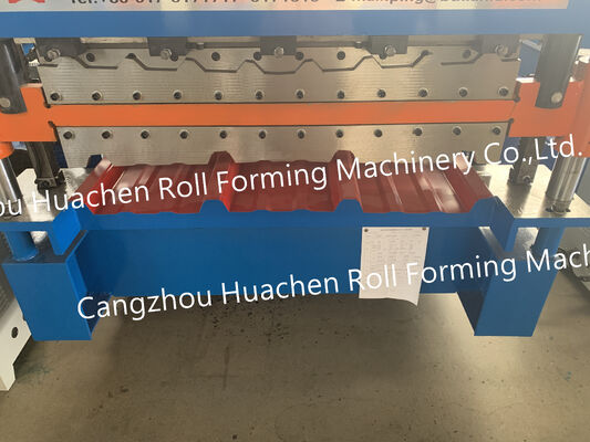 Máy tạo cuộn tấm kim loại sàn nhôm kính chính xác về kích thước