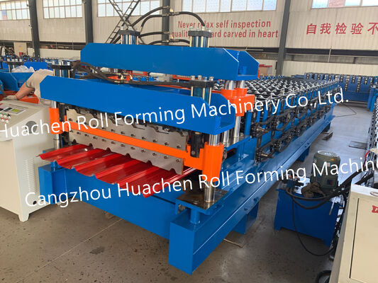 Máy tạo cuộn tấm tấm kim loại lớp hai cho mái nhà và lớp phủ