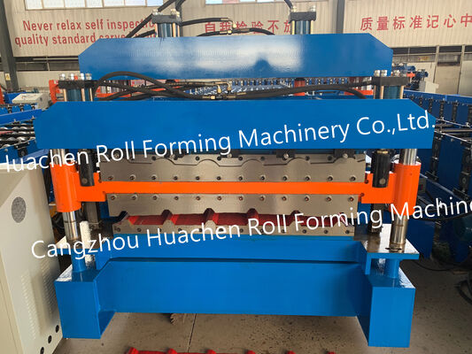 Máy tạo cuộn tấm tấm kim loại lớp hai cho mái nhà và lớp phủ